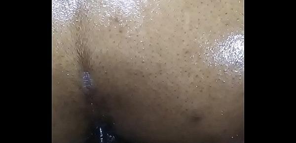  Bbw  ass fuck makes her pussy run like a river